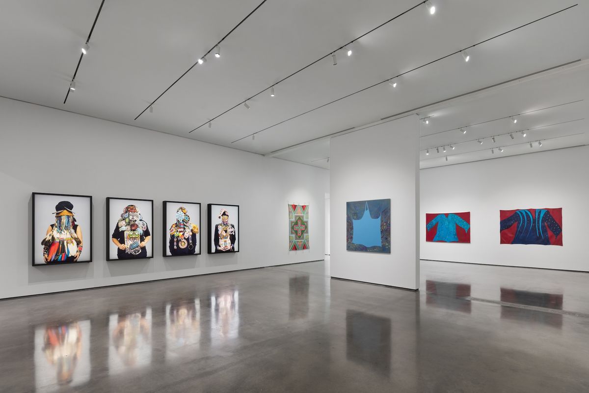 Indian Theater: Native Performance, Art, and Self-Determination since 1969 (2023), curated by Candice Hopkins, Hessel Museum of Art, Bard College, Annandale-on-Hudson, New York Photo: Olympia Shannon, courtesy the Center for Curatorial Studies, Bard College