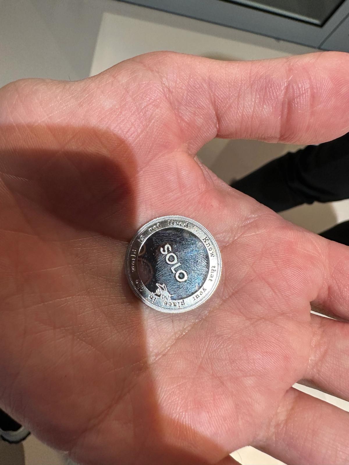Ryan Gander, The Find. One of the coins found in Manchester.
credit: Gareth Harris