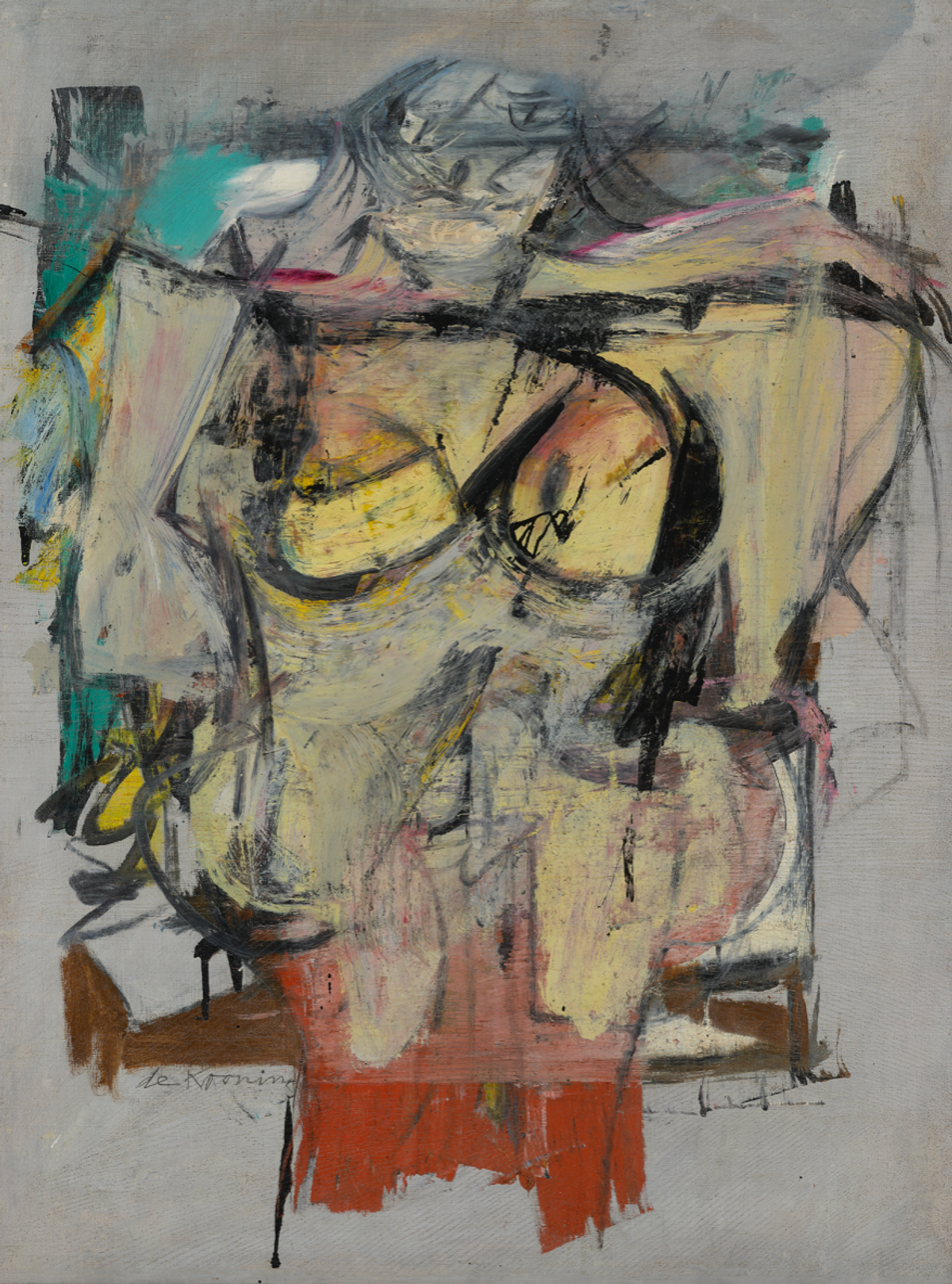 Willem de Kooning, Women Ochre (around 1954-55) Courtesy the University of Arizona Museum of Art.
