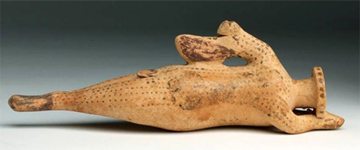 In 2018, the Manhattan district attorney's office issued a seizure warrant for an ancient Etruscan terracotta vessel, Hare Aryballos (c. 580-560 BC) from Fortuna Fine Arts, due to concerns over its export licensing