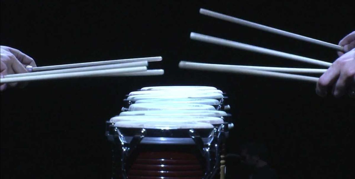 A still from a performance of Steve Reich’s Drumming by Portland Percussion Group A still from a performance of Steve Reich’s Drumming by Portland Percussion Group
