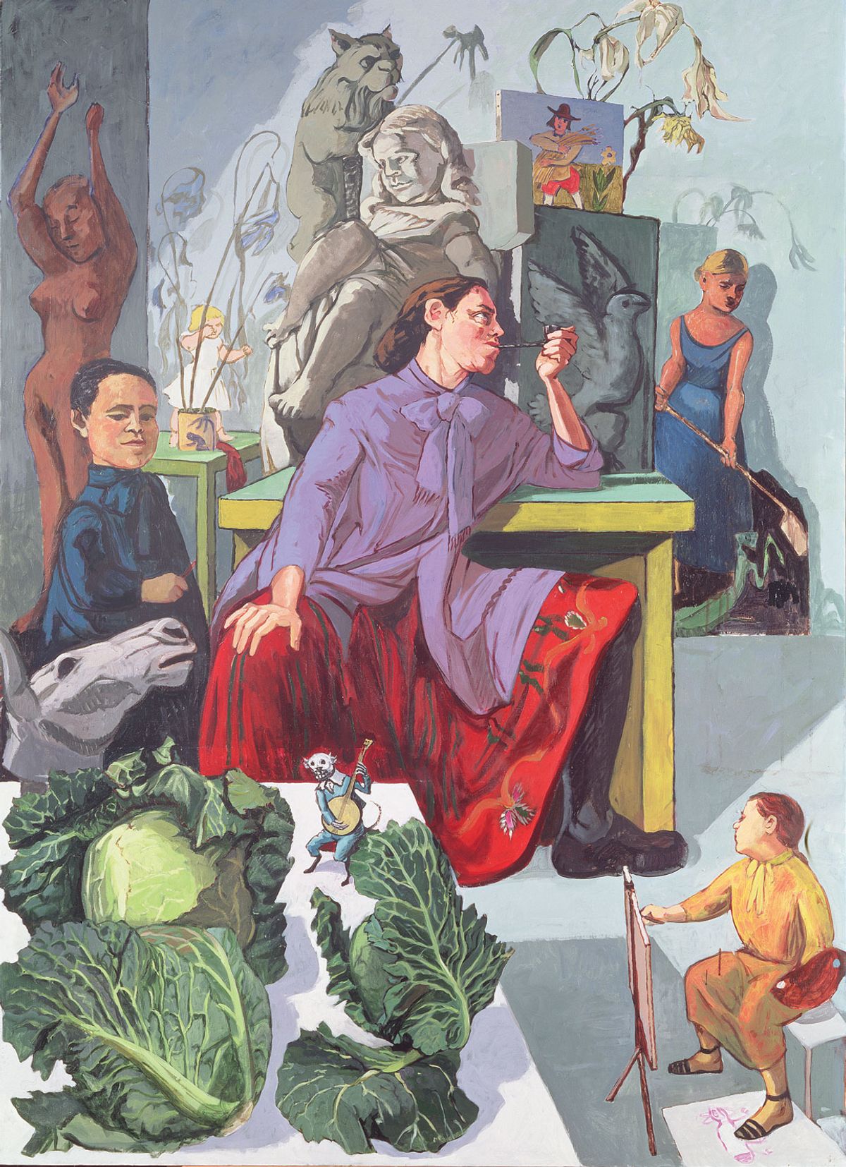 Paula Rego's The Artist in Her Studio (1993) © Paula Rego. Leeds Art Gallery / Bridgeman Images