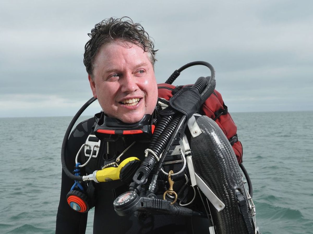 Rick Allen, who sued North Carolina officials over the unauthorised use of his images of a salvaged pirate ship © Cindy Burnham, Nautilus Productions