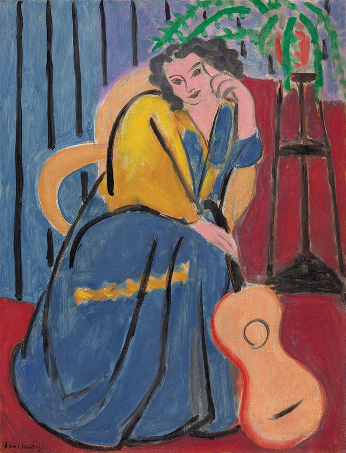 Henri Matisse’s Girl in Yellow and Blue with Guitar (1939) was seized from the dealer Paul Rosenberg Art Institute of Chicago/Art Resource, NY; Succession H. Matisse/ARS, NY