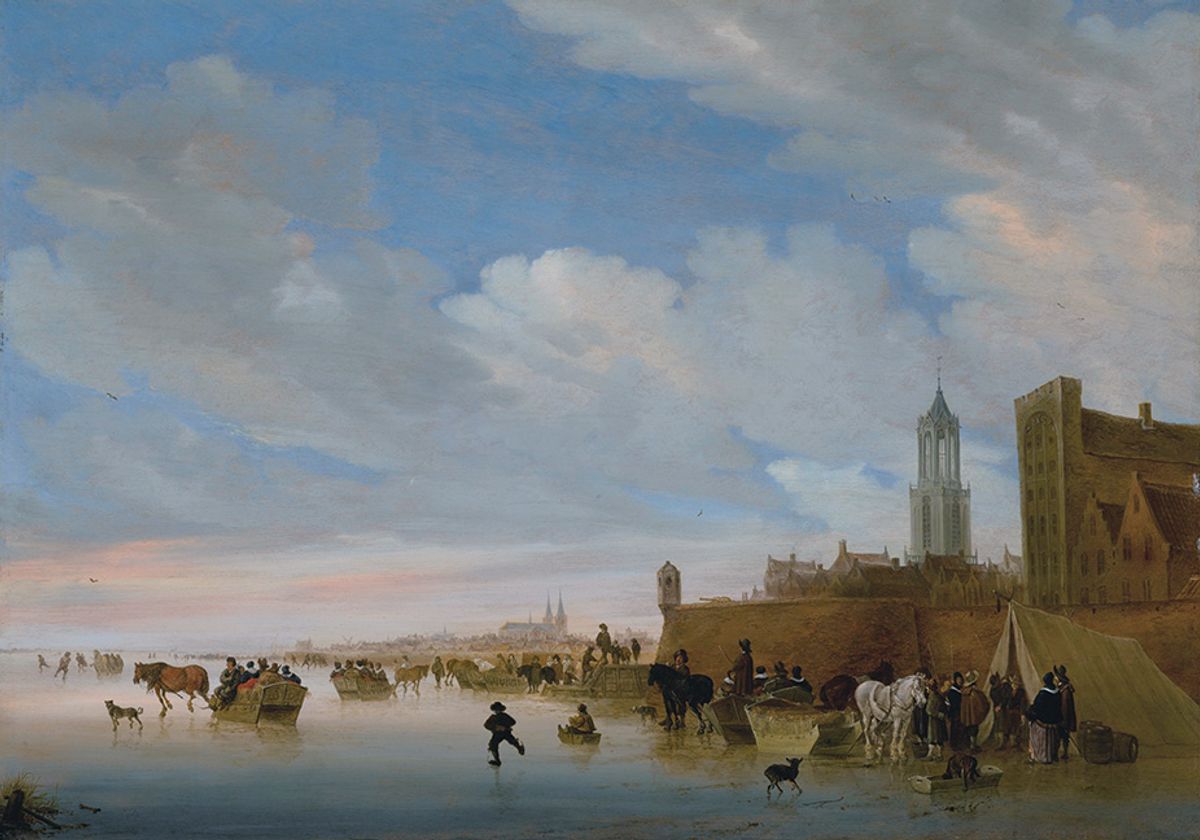 This winter lanscape by Salomon van Ruysdael was at the centre of a provenance dispute between Richard Green gallery and a client Public Domain Wiki