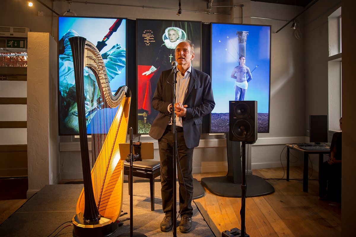 Sir Tim Berners-Lee at the NGX launch © The National Gallery, London