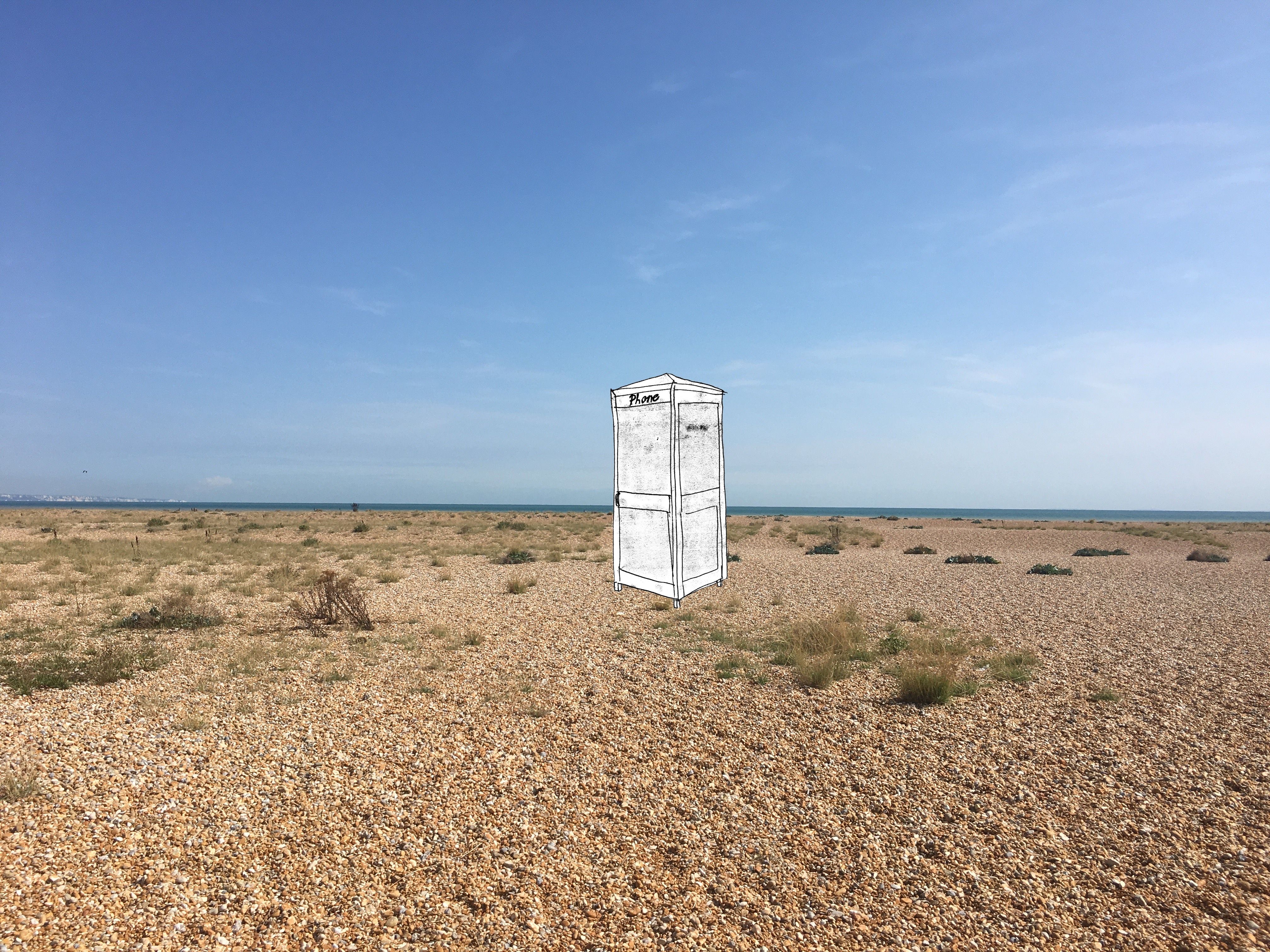 BT phone home: The public will be able to leave messages about Brexit in Joe Sweeney's 1990s photo booth on the Kent coast © Joe Sweeney; courtesy of Cob Gallery