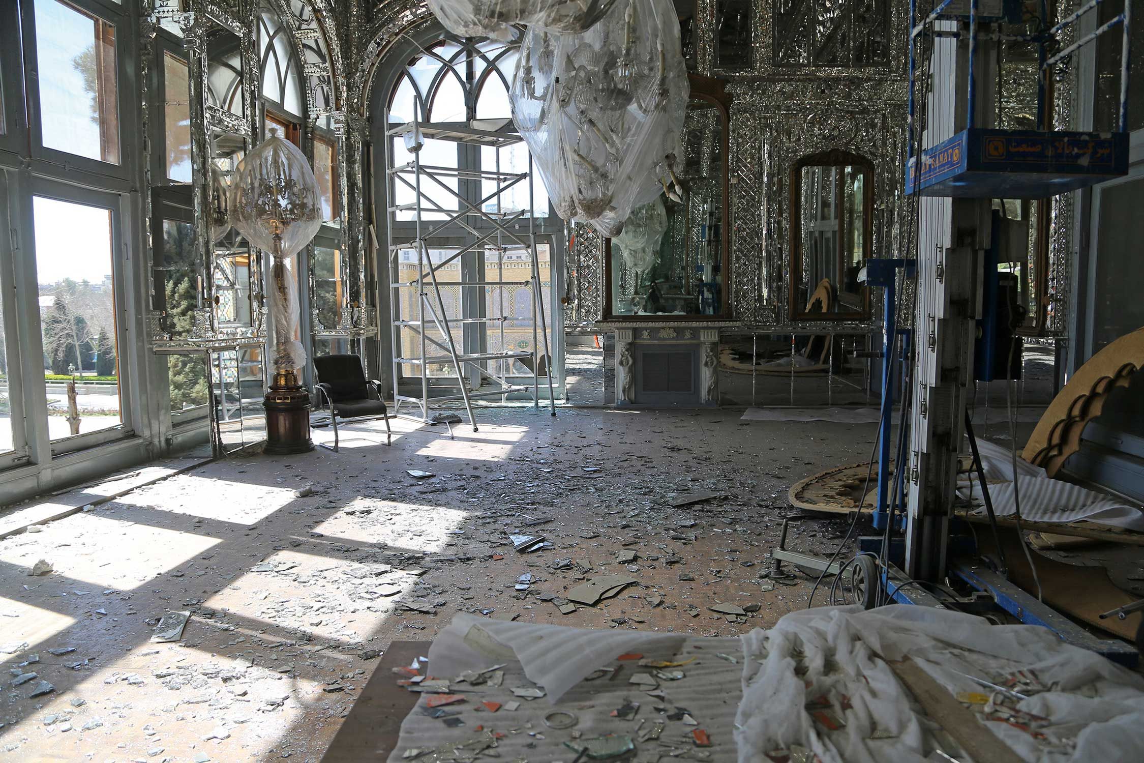 Golestan Palace, Tehran’s only Unesco World Heritage site, was damaged after a reported attack within the palace’s buffer zone

Photo: Fatemeh Bahrami/Anadolu via Getty Images