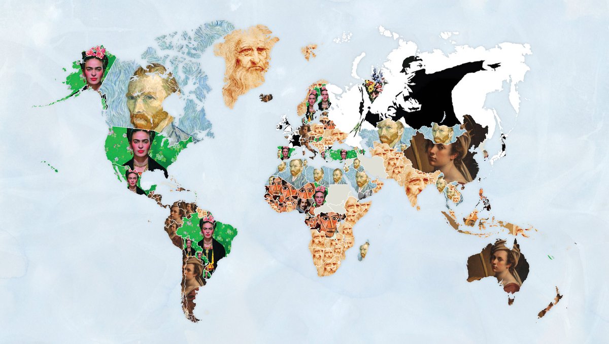 Leonardo, Van Gogh and Frida Kahlo were among the most searched-for artists in 2020 Ken Bromley Art Supplies, artsupplies.co.uk