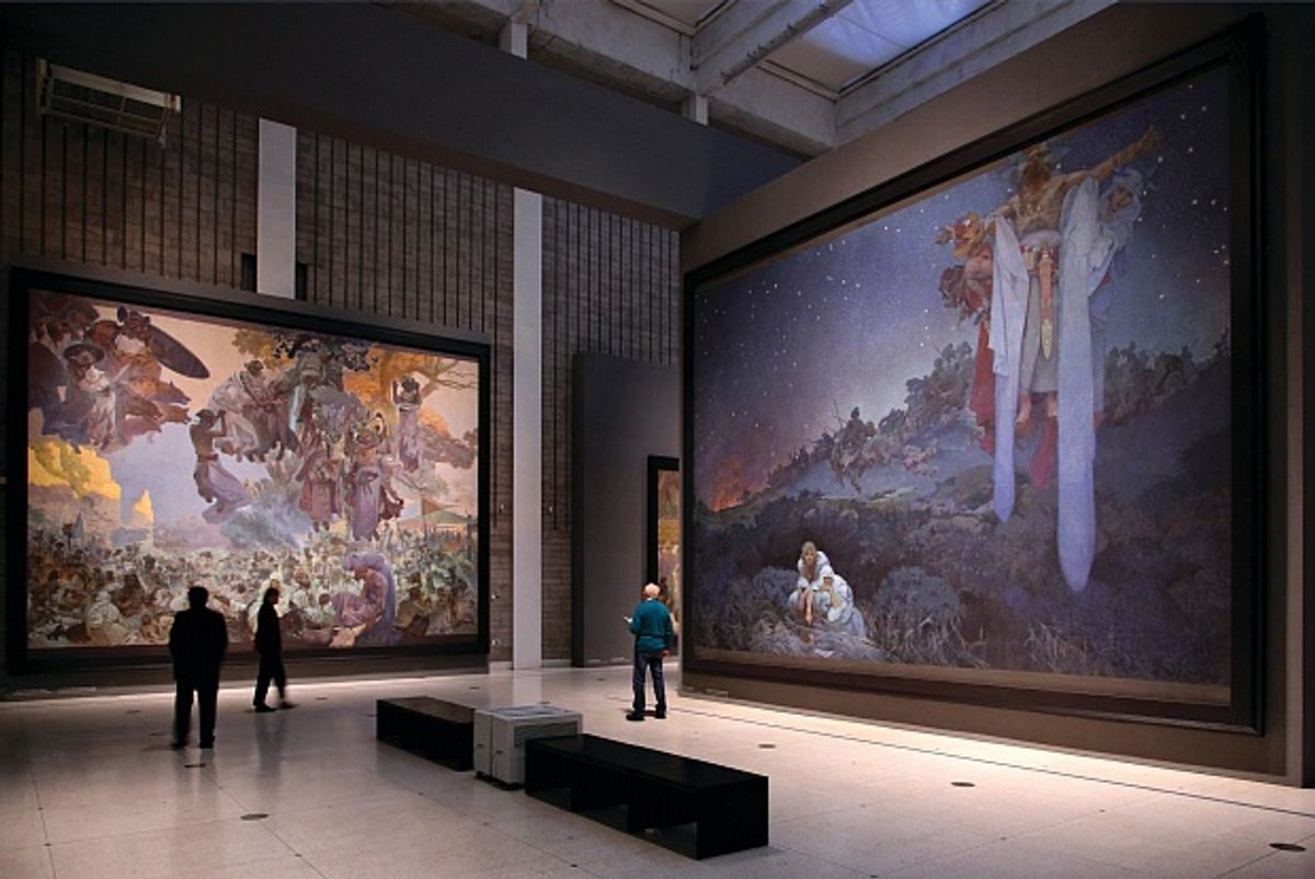 Alphonse Mucha painted the Slav Epic cycle over 18 years © Hercules Milas / Alamy Stock Photo