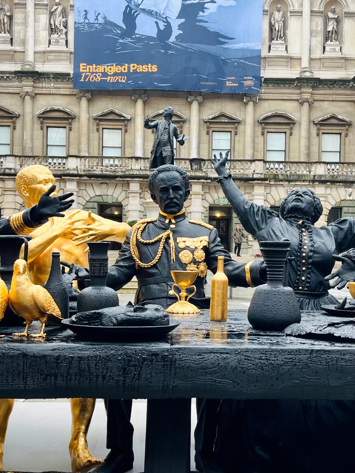 Tavares Strachan’s The First Supper (2023) Reynolds looking on Photo: Chibundu Onuzo