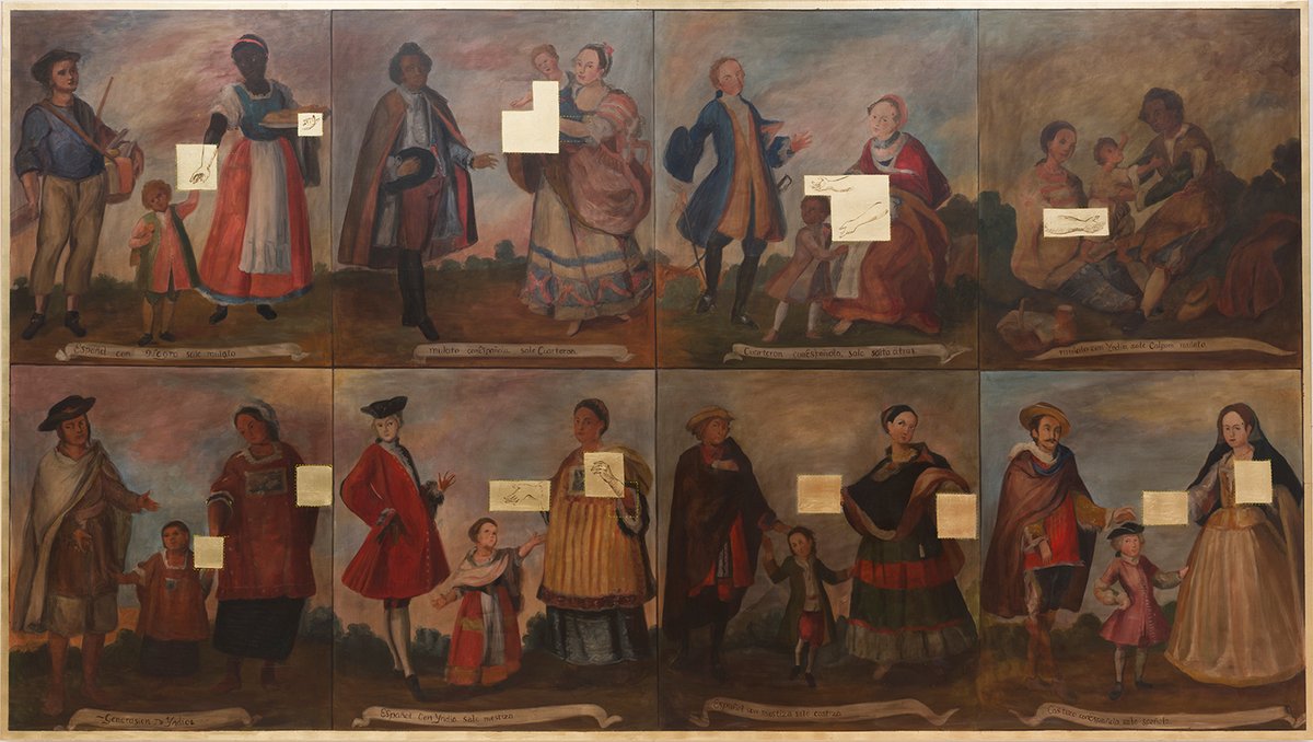 Enlightened Racism III (2023) is Gamarra Heshiki‘s take on an 18th-century colonial casta painting Photo: Oak Taylor-Smith