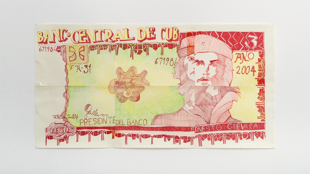 Keren Cytter, Che Guevara (banknote) (2017) features in Money in Art: From Coinage to Crypto © Keren Cytter. Courtesy the artist & Pilar Corrias, London. Photo: Damian Griffiths
