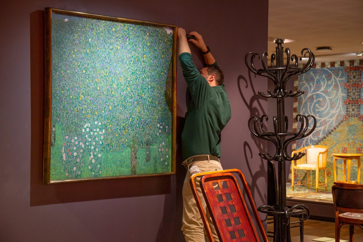 The Musée d'Orsay began the process to restitute Gustav Klimt's Roses Under the Trees (around 1905) last year © Patrice Schmidt