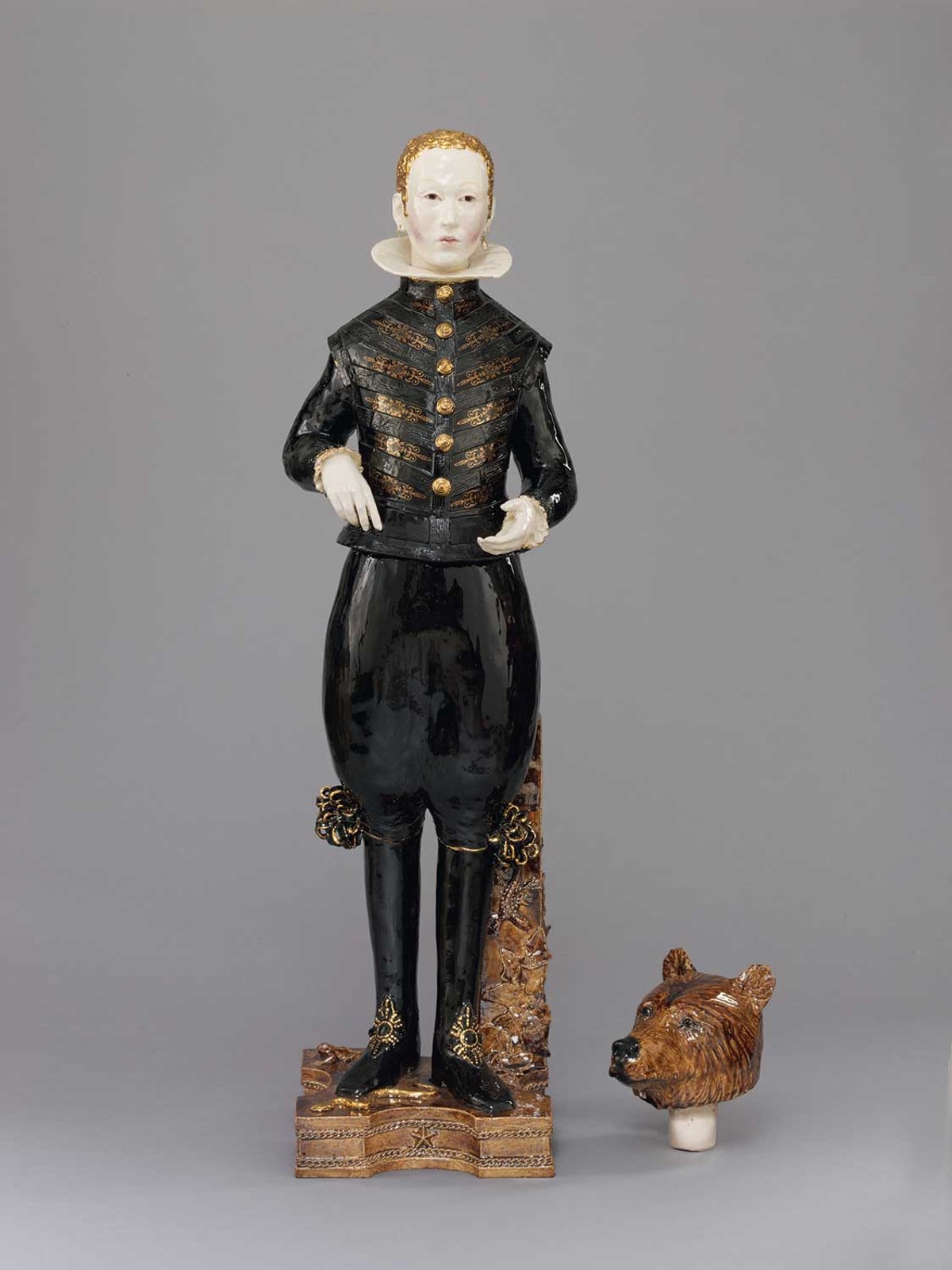 London-based artist Claire Partington’s earthenware Cub (2018)
Photo: Christine Smith © Victoria and Albert Museum