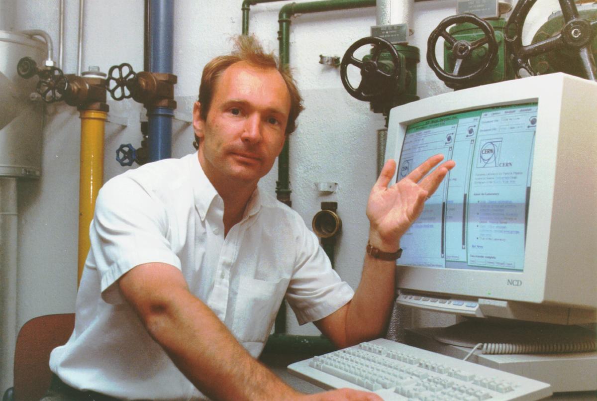 Tim Berners-Lee, inventor of the world wide web, in 1989 Courtesy of Sotheby's