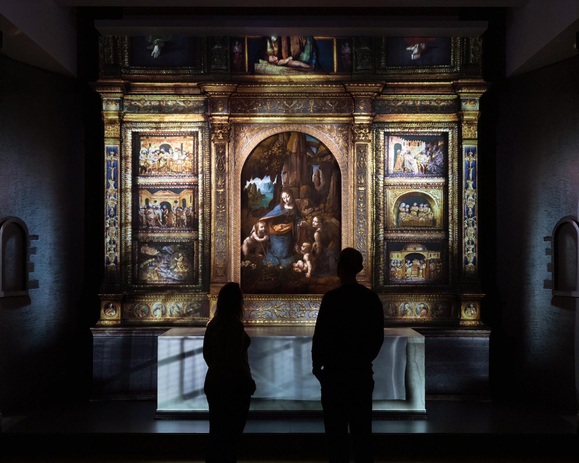 Leonardo: Experience a Masterpiece, commissioned and produced by the National Gallery and created by 59 Productions Photo: Justin Sutcliffe