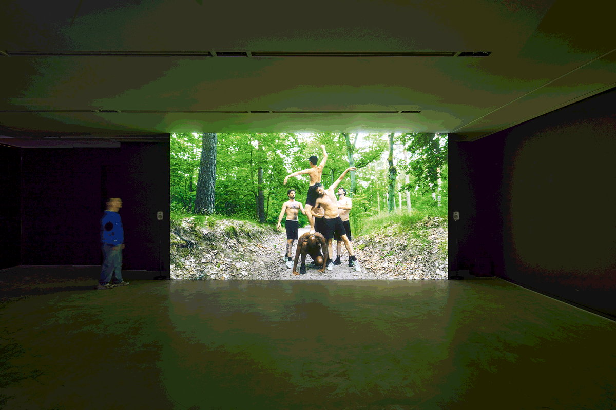 Young-jun Tak’s video installation Love Your Clean Feet on Thursday, which showed at Capsule Venice this year
Photo: Sangtae Kim, Fondation d’entreprise Hermès