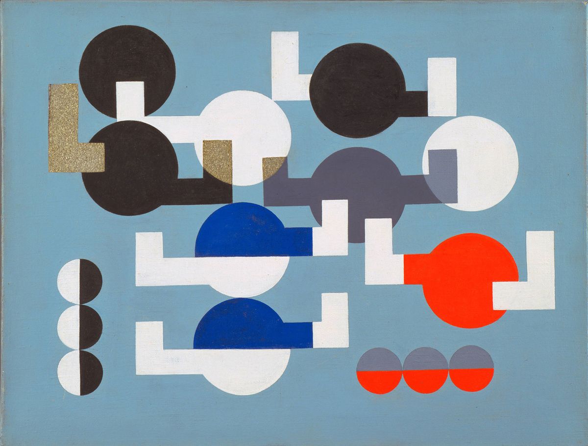 Sophie Taeuber-Arp's Composition of Circles and Overlapping Angles (1930) will be in show at Tate Modern in 2021 © 2019 Artists Rights Society (ARS), New York / VG Bild-Kunst, Bonn