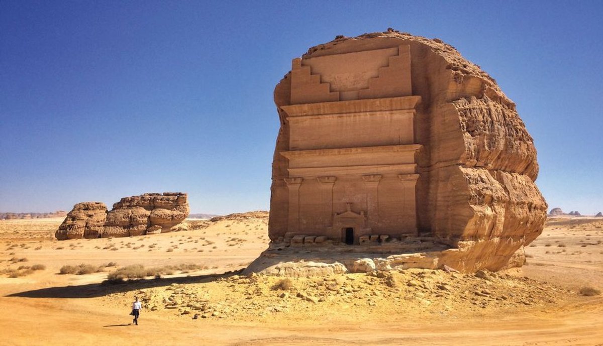 Saudi Arabia’s Royal Commission for AlUla created a video series for the region’s historical landmarks © Richard Hargas
