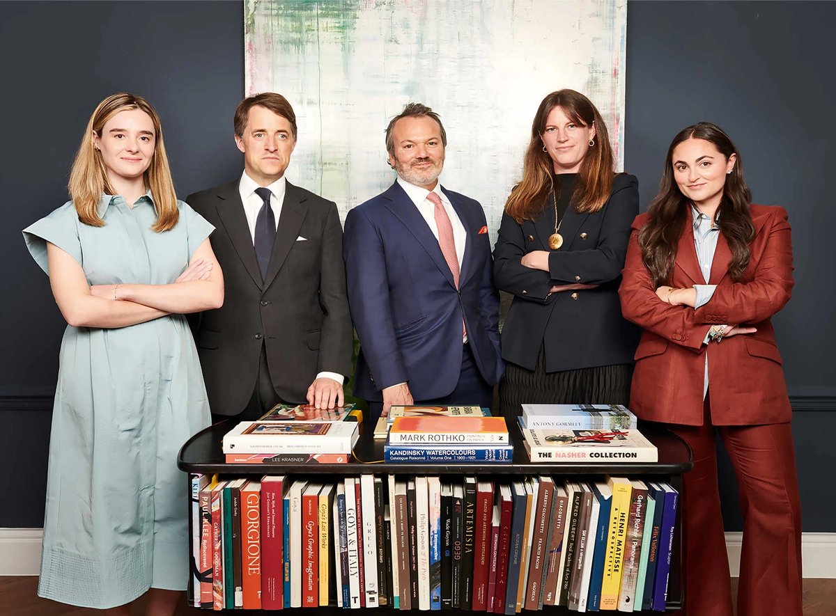 The Beaumont Nathan art advisory team, from left to right: Stephanie Armstrong, Wentworth Beaumont, Hugo Nathan, Martha Craig and Emma Lasry
Courtesy Beaumont Nathan