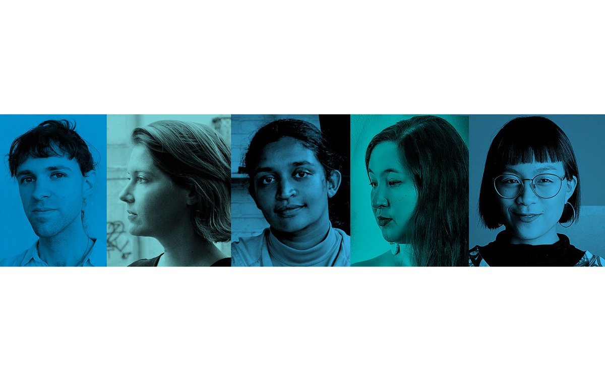 From left: Rémi Belliveau (age 32, representing the Atlantic region), Lorna Bauer (41, Quebec), Rajni Perera (36, Ontario), Laakkuluk Williamson Bathory (42, Prairies and North), Gabi Dao (30, West Coast and Yukon).