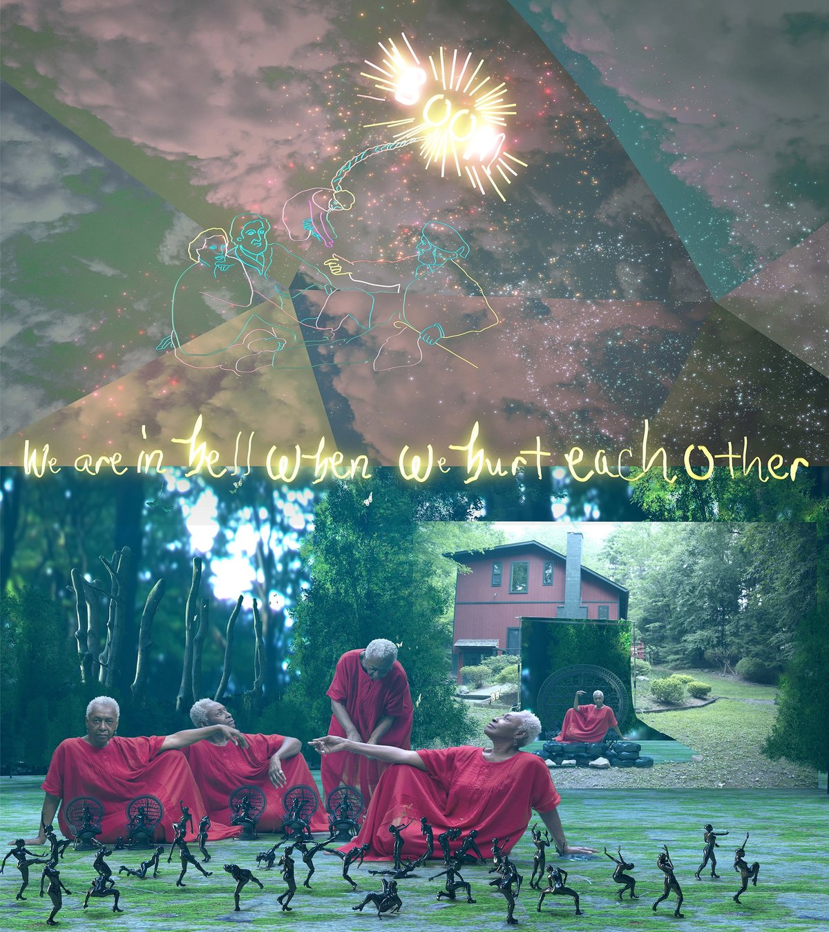 Jacolby Satterwhite, Black Luncheon (2020). Courtesy of Mitchell Innes & Nash