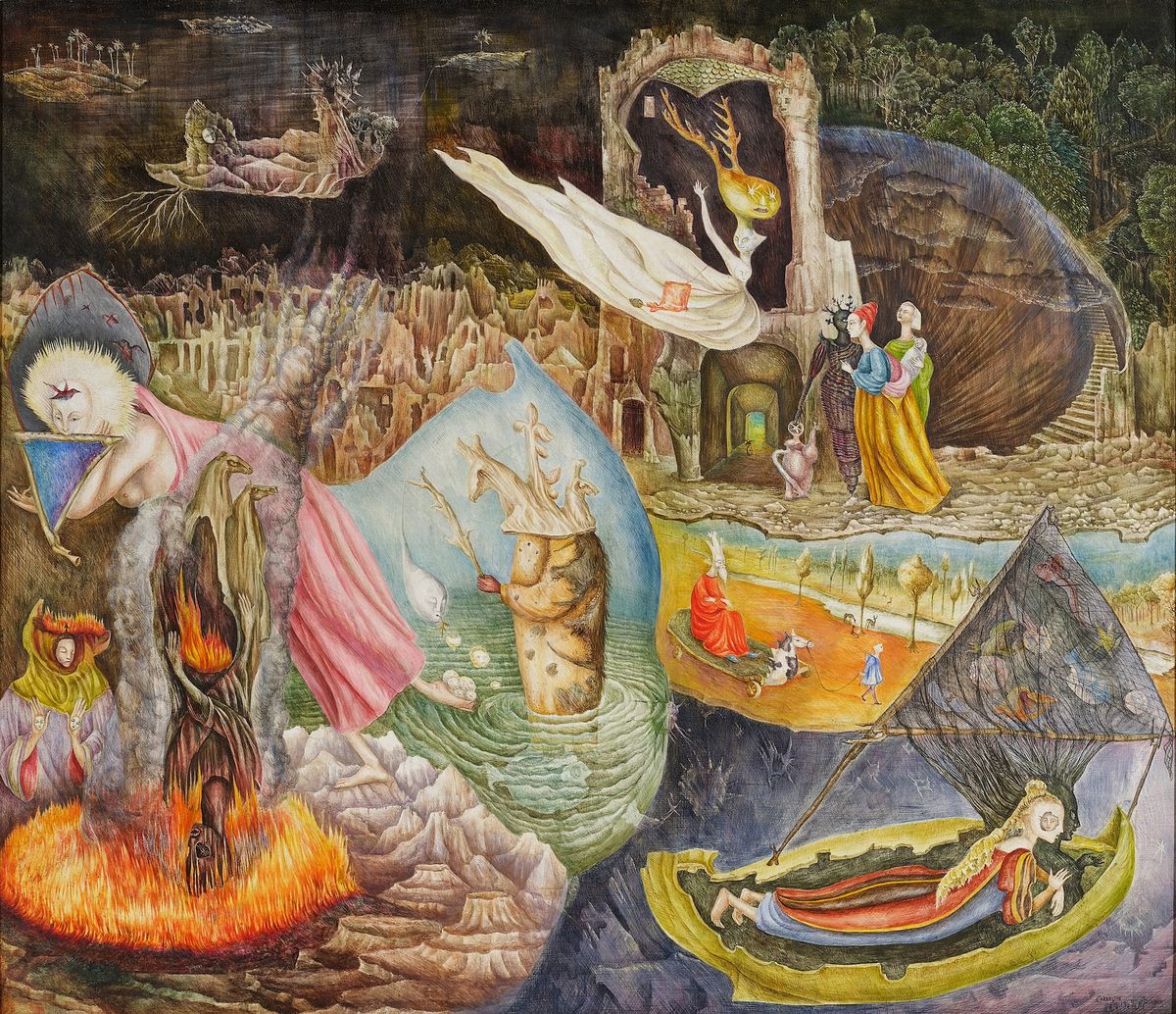 Leonora Carrington, Les Distractions de Dagobert, 1945 Courtesy Sotheby's