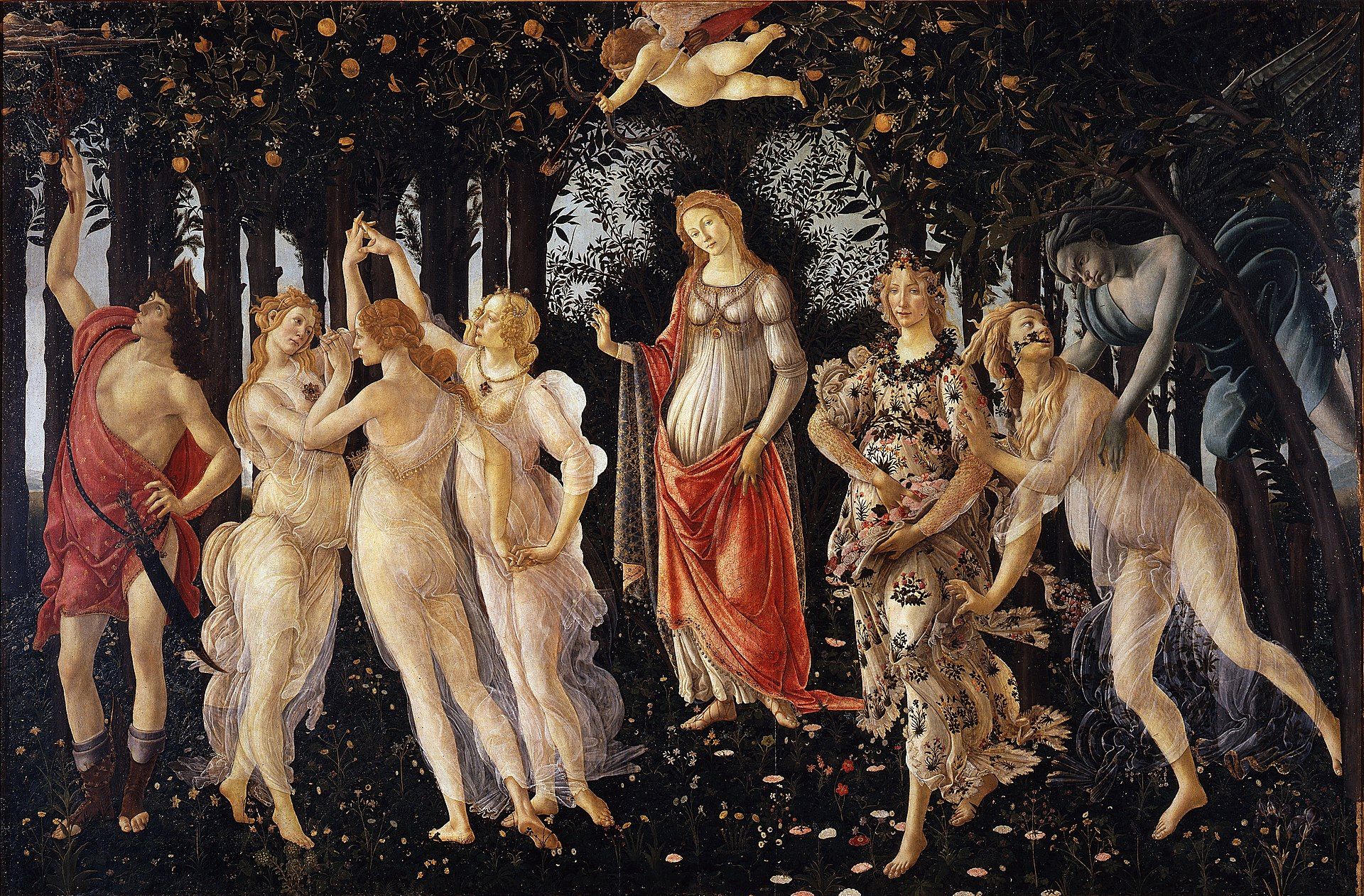 Botticelli's La Primavera (late 1470s or early 1480s)