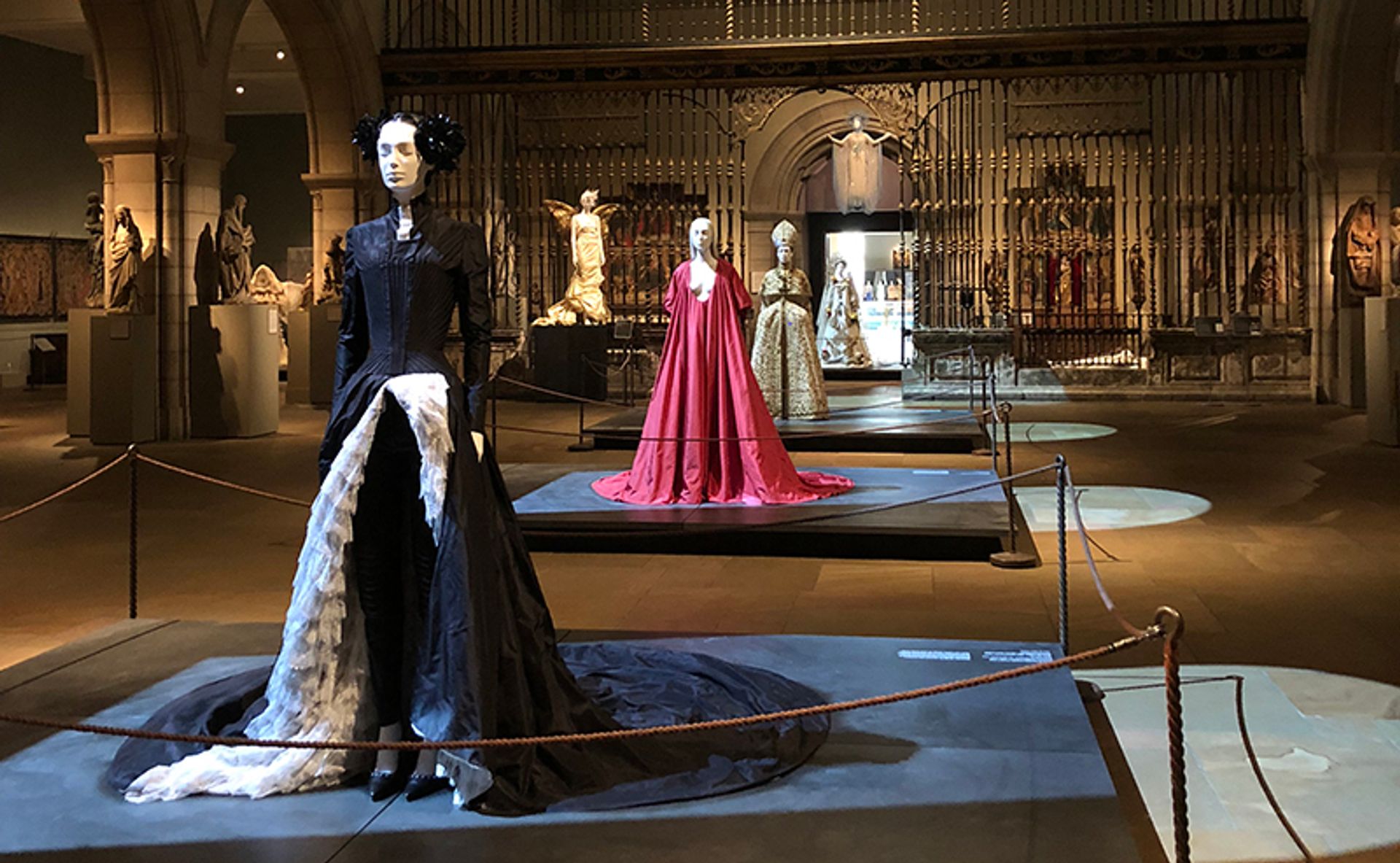 Installation view of Heavenly Bodies: Fashion and the Catholic Imagination at the Metropolitan Museum of Art Photo: Victoria Stapley-Brown