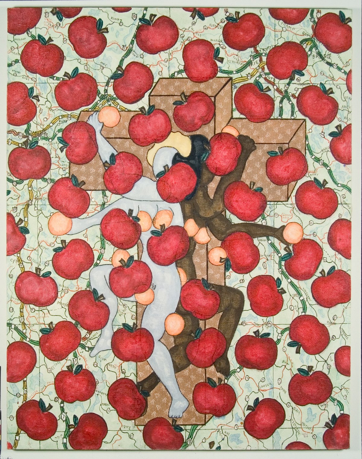 William N. Copley, Untitled (Apples & Oranges) (1986) © 2020 William N. Copley Estate / Artists Rights Society (ARS), New York. Courtesy of Kasmin Gallery