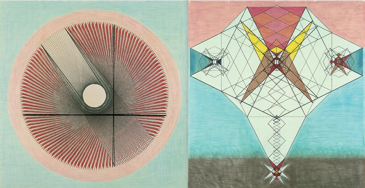 Emma Kunz's Work No. 020 and Work No. 012 Photo: © Emma Kunz Zentrum