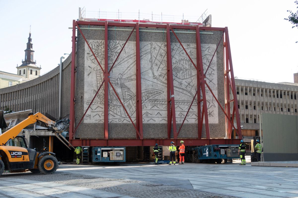 The murals, created by Picasso and the Norwegian artist Carl Nesjar, were removed from the Norwegian government building in Oslo last summer Photo: © Adrian Bugge