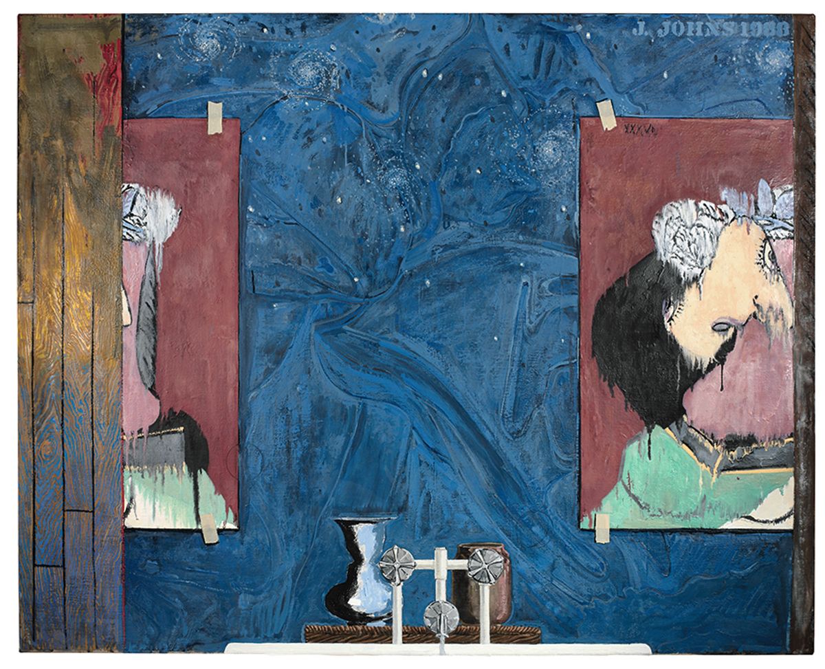 De Kooning, Picasso and Cocteau melted together:  Jasper Johns, Untitled (1988) Jasper Johns/VAGA; New York/DACS; London 2018