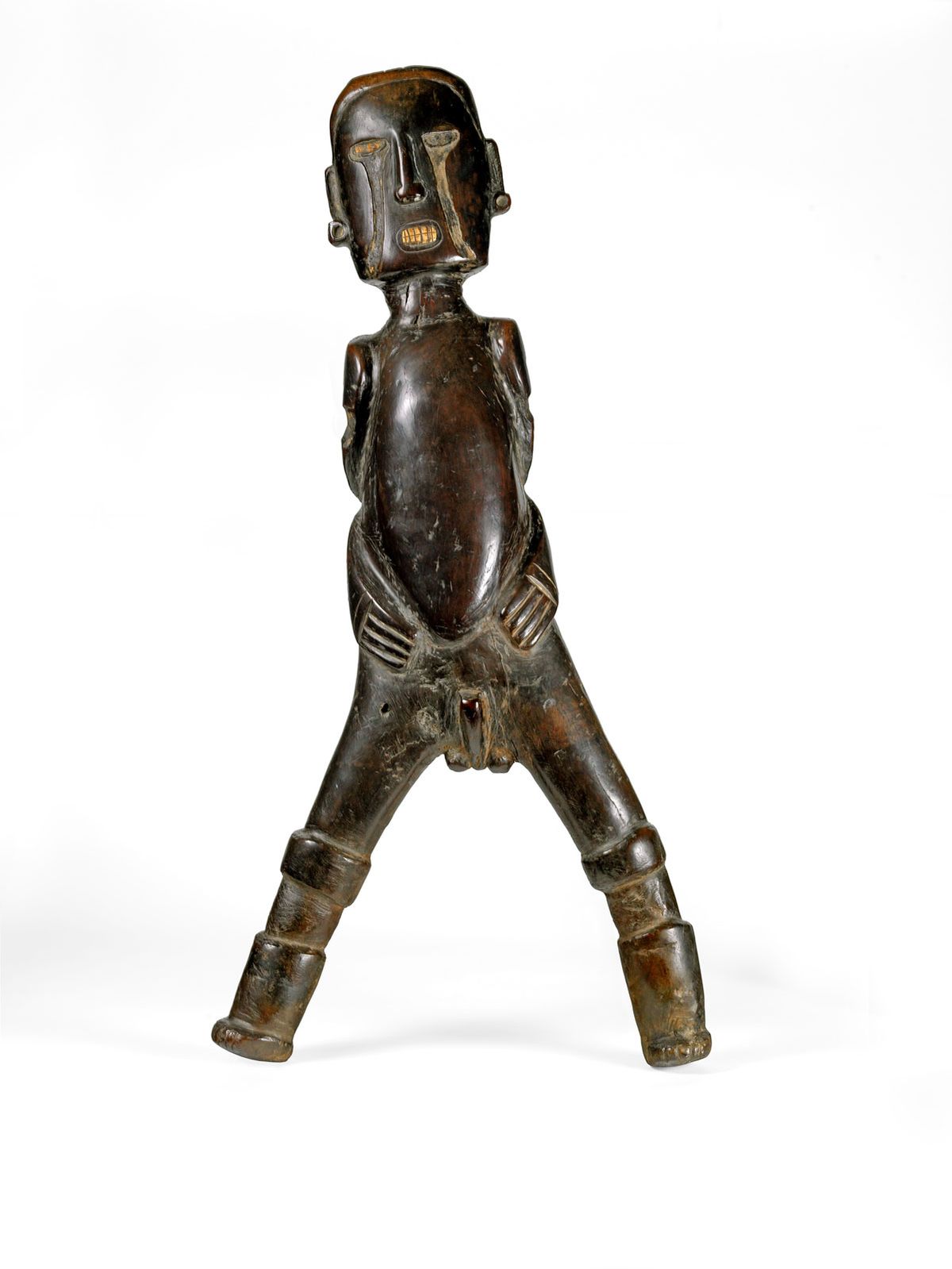 This wooden sculpture possibly representing Boinayel the Rain Giver was made by the Taino people © Trustees of the British Museum.