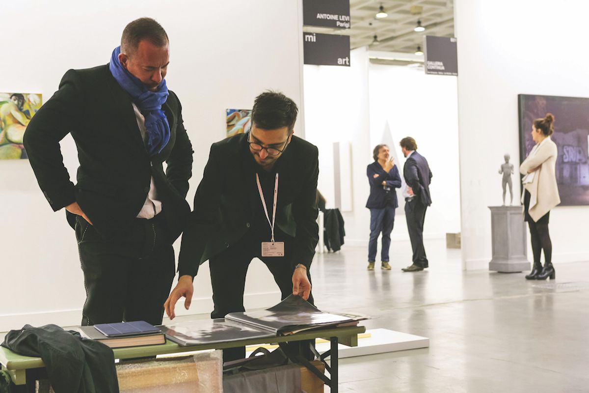 Galleries exhibiting at Miart in Milan last month  welcomed the decision to scrap the resale right on primary market sales, but say it will increase paperwork. © Andrea Rossi