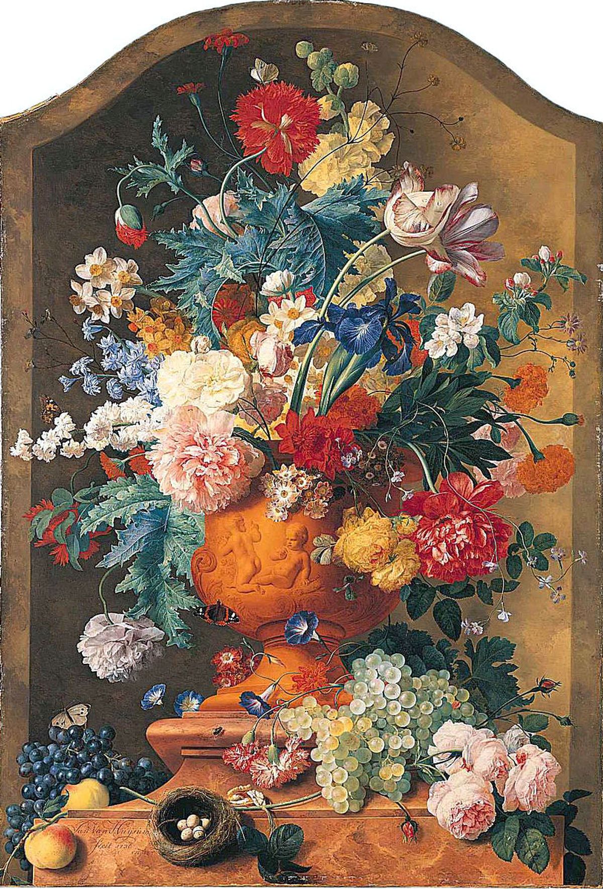 Jan van Huysum, Flowers in a Terracotta Vase (1736-37) will be shown around the UK
