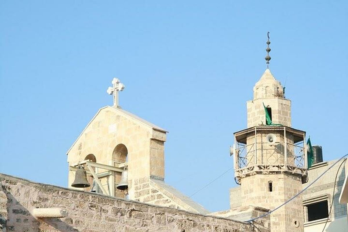 The Church of St Porphyrius was struck by an Israeli missile for the second time in a year

© IWAN