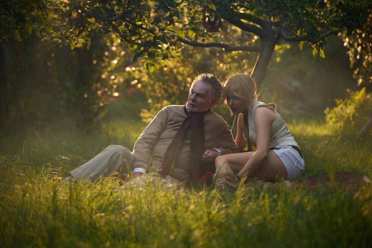 Moss & Freud, starring Derek Jacobi as Lucian Freud and Ellie Bamber as Kate Moss, bombed with most reviewers Photo: courtesy of LFF