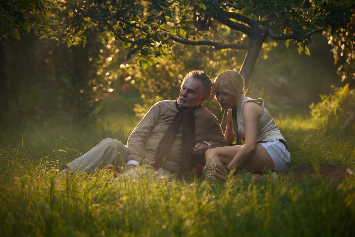 Moss & Freud, starring Derek Jacobi as Lucian Freud and Ellie Bamber as Kate Moss, bombed with most reviewers Photo: courtesy of LFF