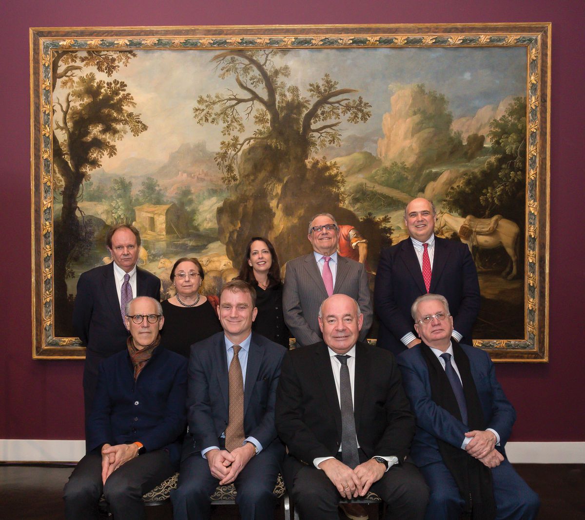 Overcoming obstacles: Glenn Lowry (front left) and Mikhail Piotrovsky (front right) Christian Green, courtesy of GRNWRKS Media