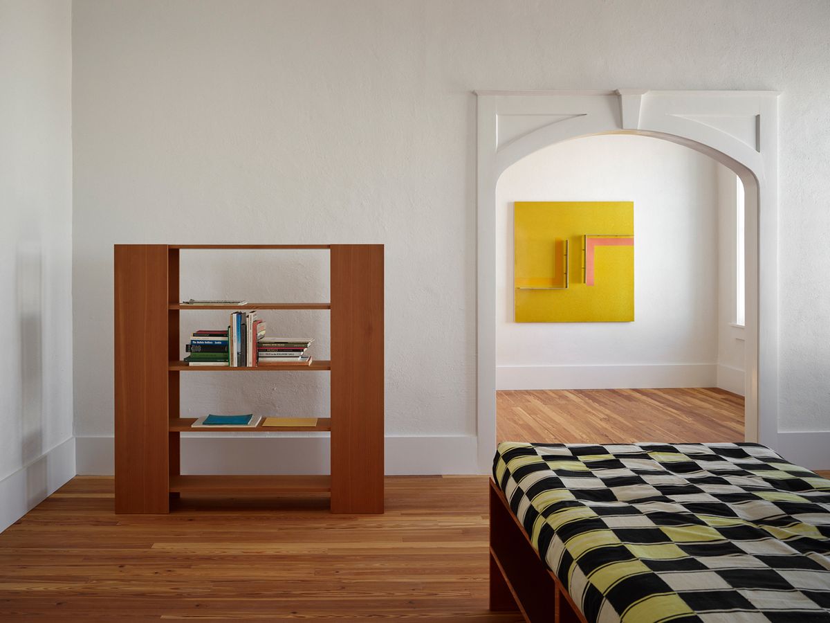 The top floor, offering living space for staff and researchers, had to be rebuilt following the 2021 fire

Photo: Matthew Millman, © Judd Foundation


