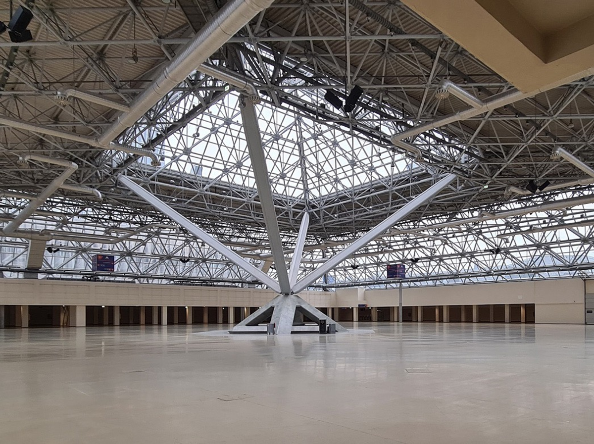 The Expocentre Central Exhibition Complex in Moscow Courtesy of Cosmoscow