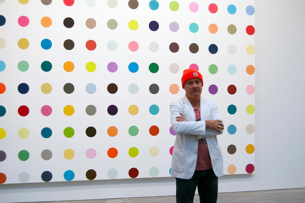 Damien Hirst is considered a safe bet in a troubled art market Photo: Andrew Russeth