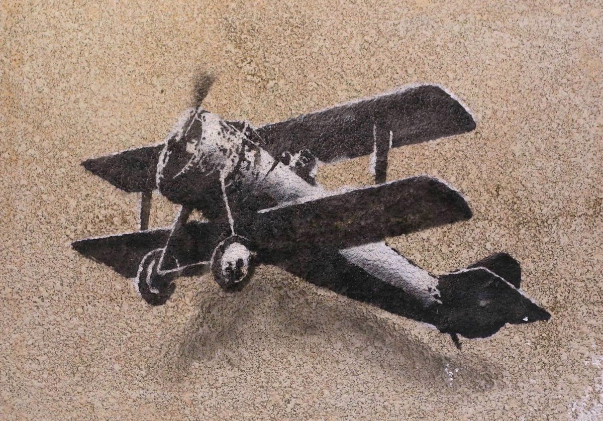 Banksy's Love Plane will be offered for sale at Hessink's in March
Courtesy of Robin Barton