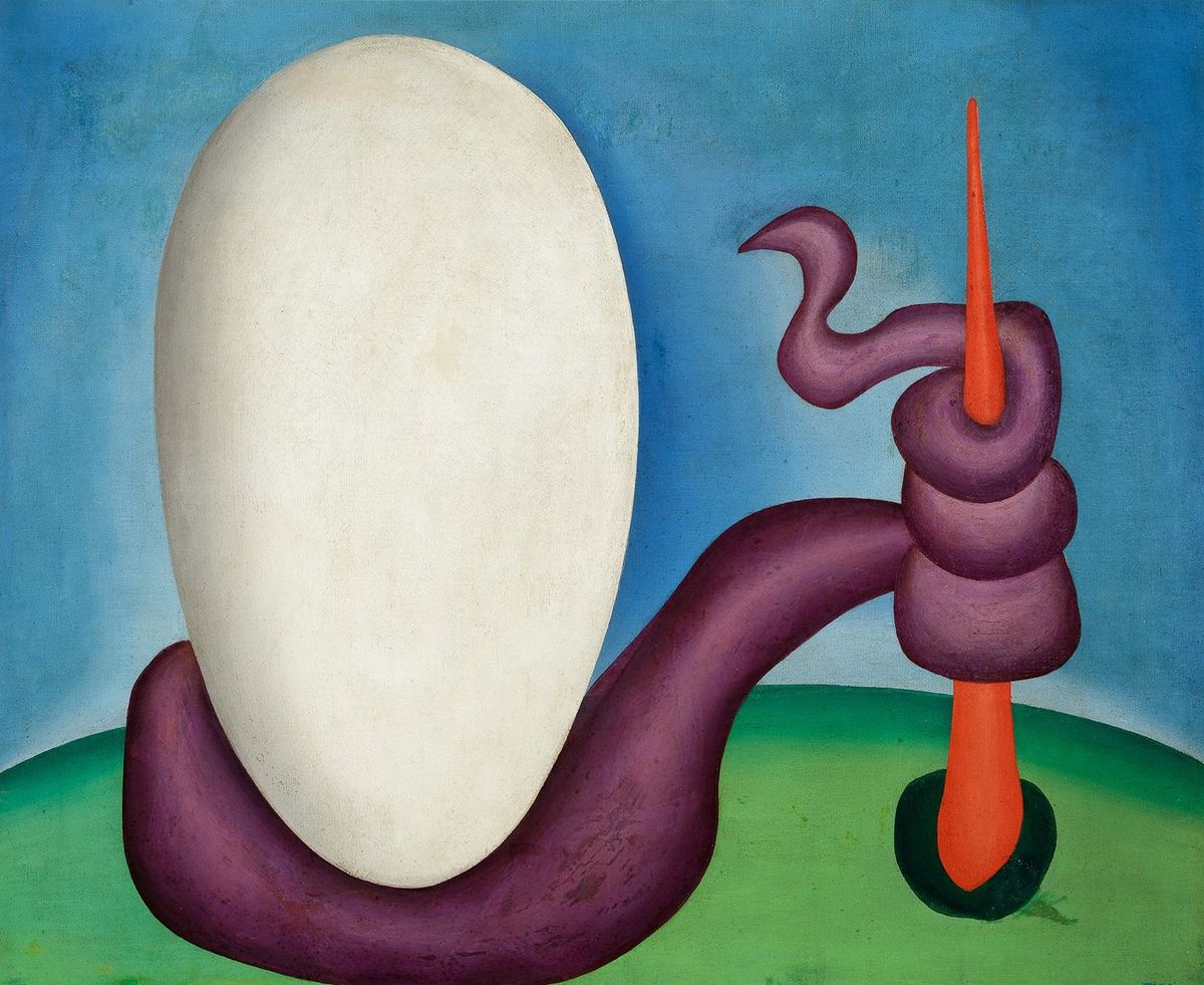 Tarsila do Amaral, Urutu (1928) from the Gilberto Chateaubriand collection at the MAM Rio. Courtesy MAM Rio. 