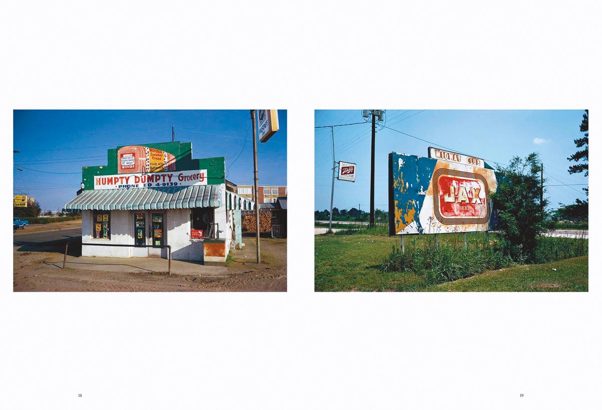 A spread from William Eggleston: The Outlands, Selected Works (2022) Published by David Zwirner Books; Courtesy David Zwirner Books