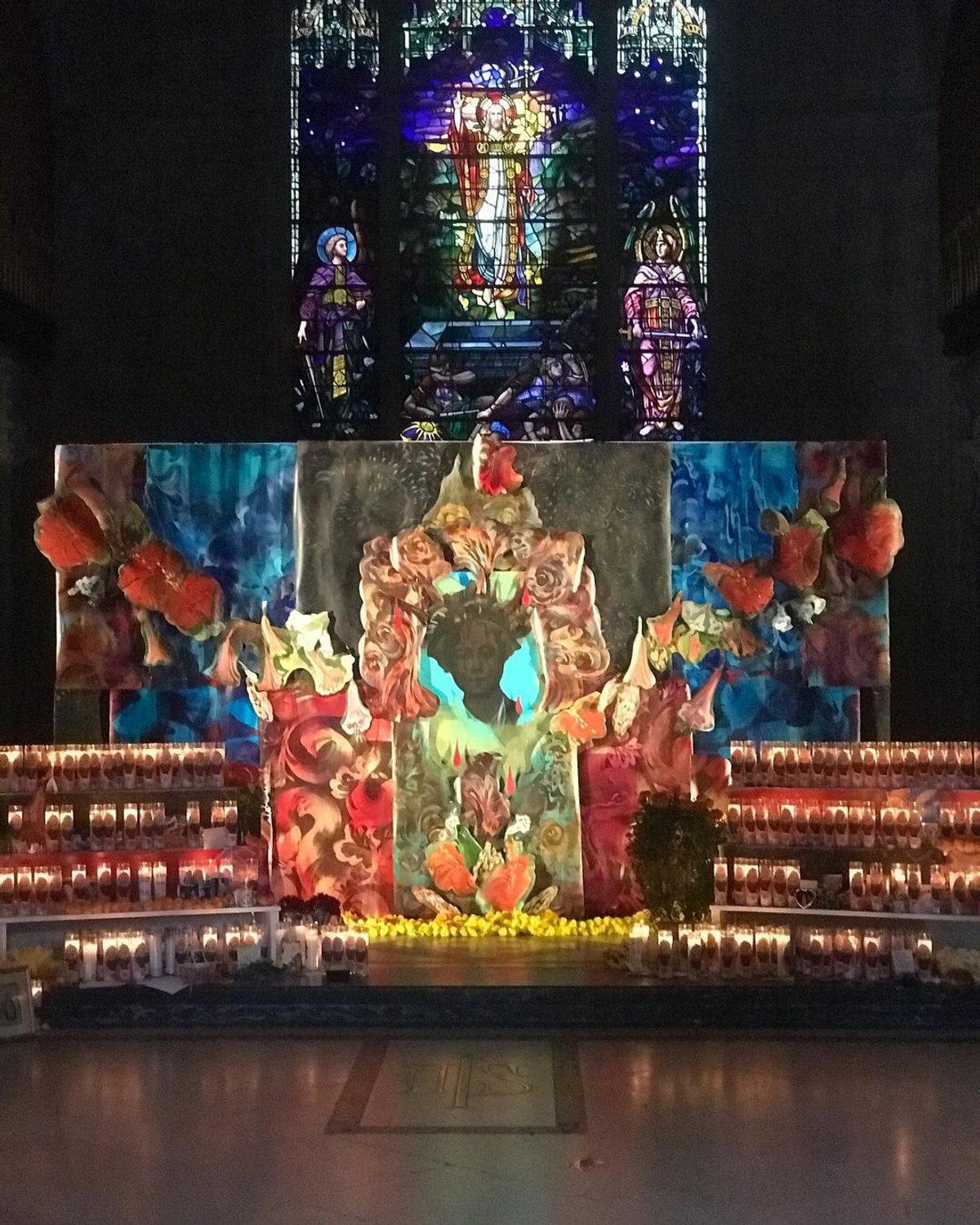 Scherezade Garcia, Corona Altar (2020), at Green-Wood Cemetery's Historic Chapel