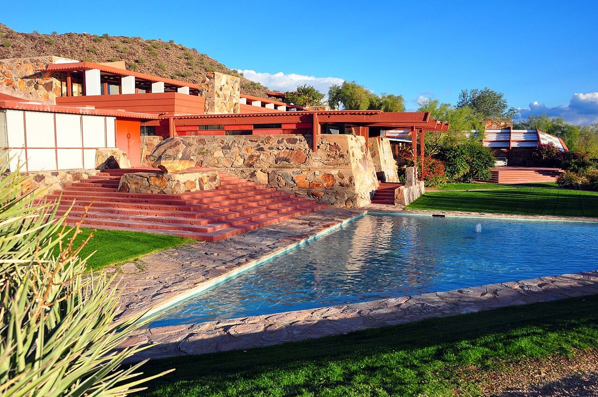 Frank Lloyd Wright’s Taliesin West, Scottsdale, Arizona Photo: Andrew Horne, via Wikimedia Commons