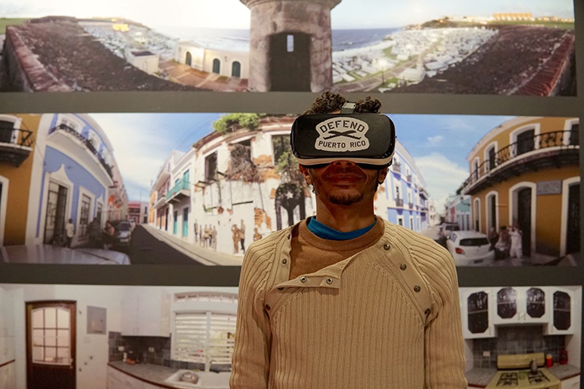 360-degree video experience at the Defend Puerto Rico exhibition Eli Jacobs-Fantauzzi